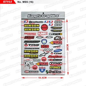 Sponsor Stickers Lot Decal Vinyl Graphic for RC Models Car Truck Multi Colors - Picture 1 of 14