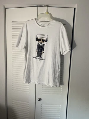 Camiseta Karl Lagerfeld Paris Hombre Cabeza Plana Con Perro Manga Corta Talla XL Foto 1 de 4