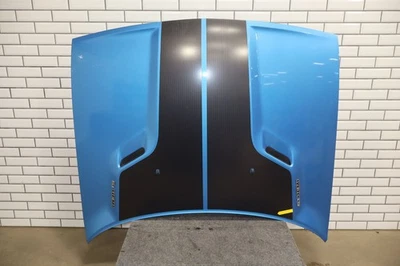 08-14 Dodge Challenger SRT-8 OEM Hood Panel B5 Blue (PQD) Dual Vent Foto 1 de 4