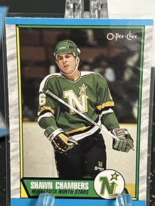 SHAWN CHAMBERS---ROOKIE---1989-90 O PEE CHEE---NORTH STARS----FREE SHIPPING - Picture 1 of 2