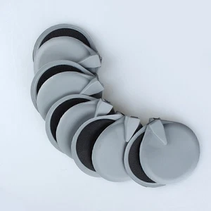 10 Pieces 9.5cm Rubber Round Replace Electrode Pads For Microcurrent Machine - Picture 1 of 10