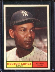 1961 Topps Baseball # 28 Hector Lopez (NM-MT) Near Mint to Mint - Picture 1 of 2