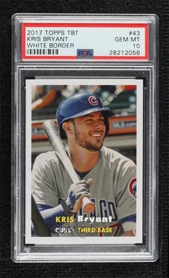 2017 Throwback Thursday #TBT Online Exclusive /615 Kris Bryant #43 PSA 10 GEM MT - Image 1 of 2