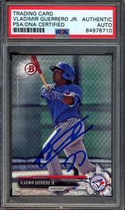 2017 BOWMAN DRAFT #BD-150 VLADIMIR GUERRERO JR IP AUTO PSA AUTHENTIC - Picture 1 of 3