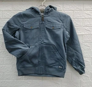 New Duluth Trading Co Superior Firehose Full Zip Hooded Jacket Grey Size Small - Picture 1 of 8