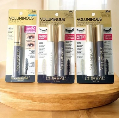 L'Oréal Voluminous Waterproof Mascara + Lash Primer Duo #500 & #365 Bundle - Image 1 of 2