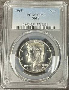 1965 SMS Kennedy Silver Half Dollar PCGS SP65 - Picture 1 of 2