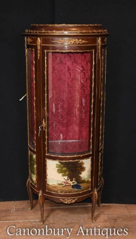 French Display Cabinet - Antique Bijouterie Vernis Martin Kingwood Cover