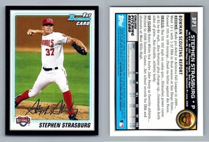 2010 BOWMAN 1st  PROSPECT BLACK PARALLEL  BP1 STEPHEN STRASBURG NATIONALS - Picture 1 of 1