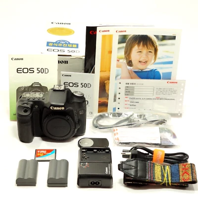 [Good!!]Canon EOS 50D 15.1 MP DSLR camera body set w/full box package - Image 1 of 4