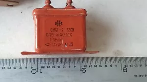 Condensatore 0,25uf / 0,22uf 630 V OMBG-2 PIO AUDIO URSS NOS lotto 2 pz+ - Foto 1 di 1