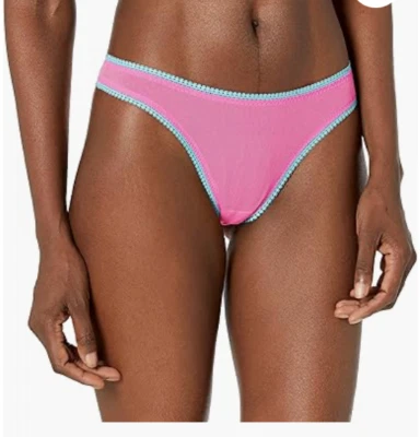 Женские сетчатые трусики-стринги с низкой талией OnGossamer розовые размер M/L 8964 - Изображение 1 из 2