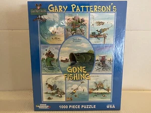 White Mountain Gary Patterson’s GONE FISHING 1000 piece puzzle (2010), new - Picture 1 of 12