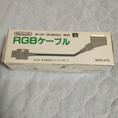 Nintendo Super Famicom RGB Cable SHVC-010 with box unused NEW - Image 1 of 3
