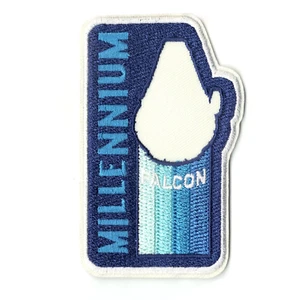 Millennium Falcon Retro Han Solo A Star Wars Disney Embroidered Iron on Patch - Picture 1 of 1