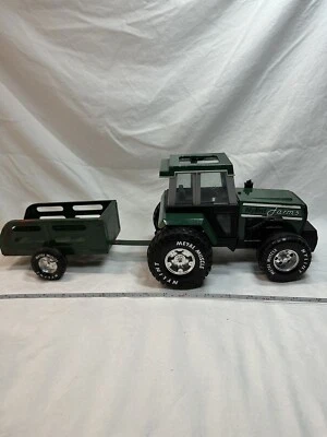 Nylint Farms Tractor and Trailer - total length 17 1/2”- Metal & plastic-used - Image 1 of 4