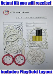 1991 Williams The Machine: Bride of Pin-Bot Pinball Rubber Ring Kit - Picture 1 of 2