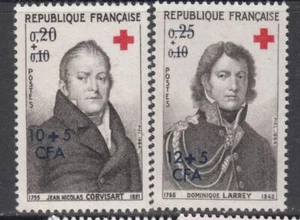 Reunion - French Red Cross Issue Optd Value & CFA (Set MNH) 1964 (CV $8) - Picture 1 of 1