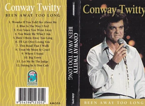 CONWAY TWITTY Been Away Too Long - Cassette - Tape SirH70 - Picture 1 of 1