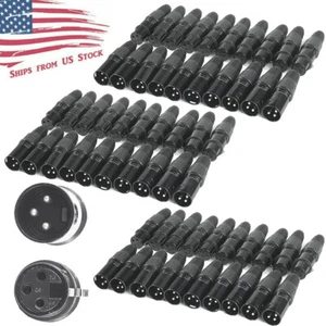 10-40Pair XLR DMX 3Pin Male&Female MIC Connector Plug Audio Microphone Connector - Picture 1 of 16