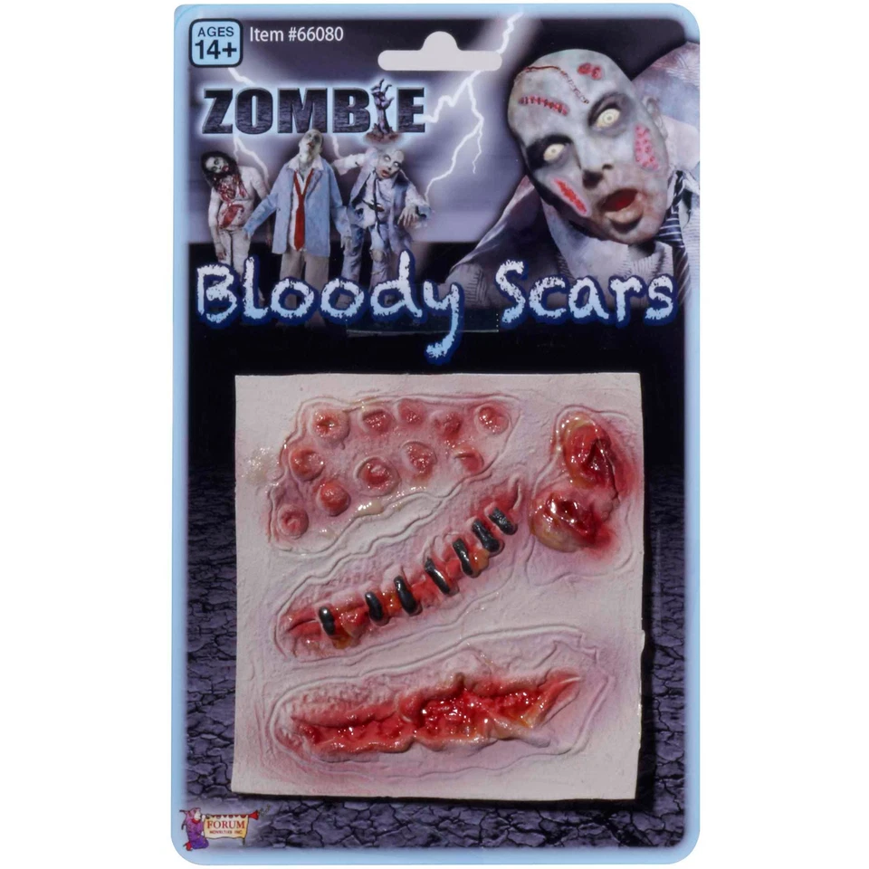 Zombie Bloody Scars - Costume Accessory - Forum Novelties - Image 1 of 1