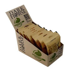 1 Box (10 Beutel) Dark Horse Slim Filter Unbleached, umweltfreundliche Filter - Bild 1 von 2