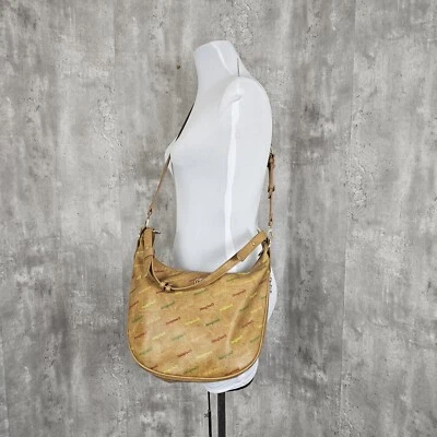 Bolso de Hombro Desigual Intra Siberia Marrón Colorido Spellout Hobo Cartera Bandolera Foto 1 de 4