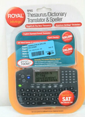NEW Royal Info to Go RP6S Thesaurus Dictionary Translator Speller SEALED - Image 1 of 4