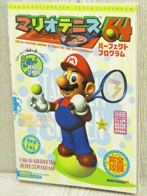 MARIO TENNIS 64 Perfect Program Guide Nintendo Book 2000 Japan TH12 - Image 1 of 4