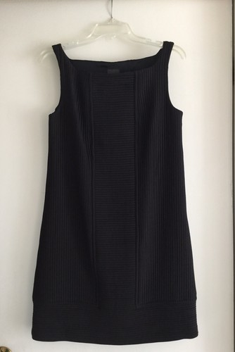 Abito Fendi nero senza maniche autentico nuovo con etichetta tg42 Made in Italy