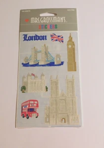 Mrs. Grossman's Stickers Lot 2 Sheets Brand New Package Paper Whispers ~London~ - Picture 1 of 1