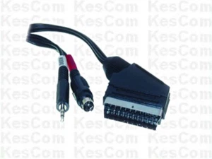 Cable Scart de 10 m conector Scart a 4 polos S-VHS y conector jack de 3,5 mm - Imagen 1 de 1