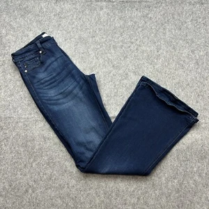 KanCan Trisha Mid Rise Classic Flare Jeans Women's Size 9 / 28 Medium Wash Denim - Picture 1 of 13