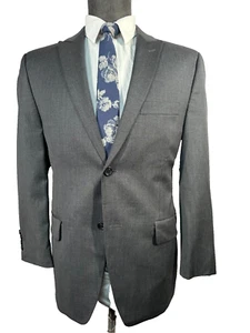 ALFANI RED Mens Gray Wool SLIM FIT 2 Button Suit Sport Coat Blazer Jacket 40S - Picture 1 of 9