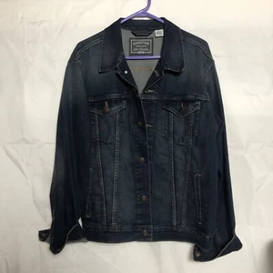Levi Strauss Levi’s Signature Gold Men's Sz M Denim Trucker Jacket Irregular - Picture 1 of 4