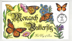 2010 COLLINS HANDPAINTED BUTTERFLY 4462 MONARCH BUTTERFLIES - Bild 1 von 1