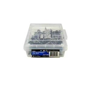 Buildex EBONY HEX HEAD HI-GRIP WITH SEAL ROOF ZIP SCREWS M6-11x50mm 100 Pieces - Picture 1 of 1
