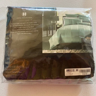 Hotel Collection классический полоски King юбка для кровати, морозно-зеленый 👍 - Изображение 1 из 3