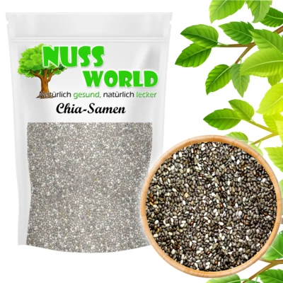 1 Kg Chiasamen - Salvia Hispanica Chia Samen Ballaststoffe Top & Frisch - Bild 1 von 2