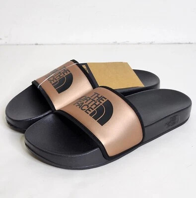 Sandalias sin cordones The North Face para mujer talla 9 Base Camp Slide metálicas bronce negras Foto 1 de 4