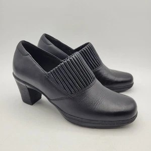 Clarks Bendables Thoughtful Q Damen 6 Vamp Shooties klobige Absätze Slipper schwarz - Bild 1 von 12