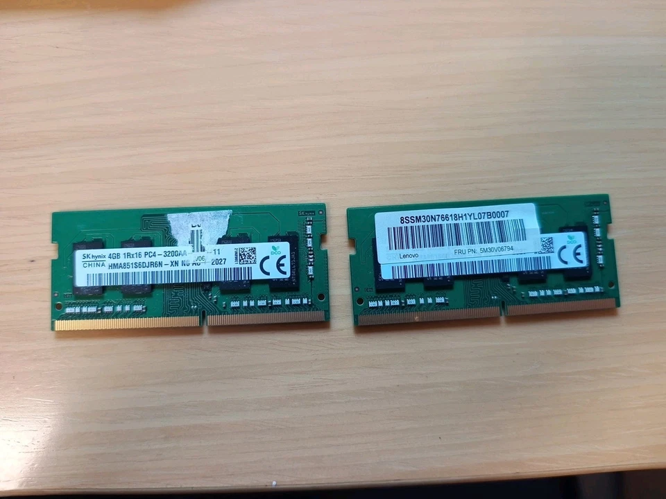 Ram PC 2x4 Gb So-dimm Ddr4-2400 - Immagine 1 di 1