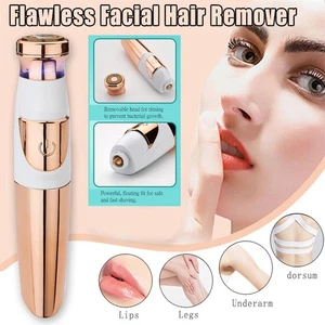 Lady Flawless Electric Facial Hair Remover Discreet Pain-Free Epilator Trimmer - Picture 1 of 10