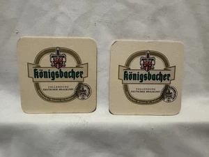 2 posavasos de bar de cerveza ~ Konigsbacher ~ Coblenza, cervecería Alemania - Imagen 1 de 4