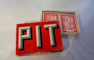 Vintage PIT Party Card Game Bull and Bear Edition With Monopoly Advertisement - Picture 1 of 3