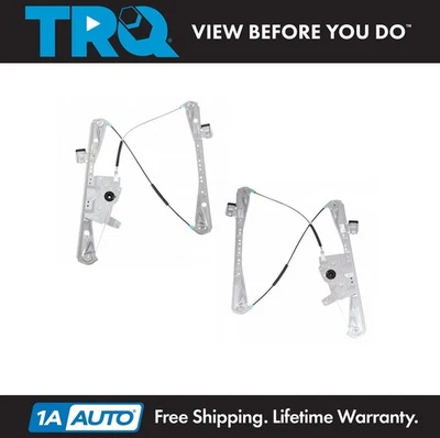 TRQ Power Window Regulator Front LH RH Pair for 03-06 Lincoln LS - Image 1 of 4