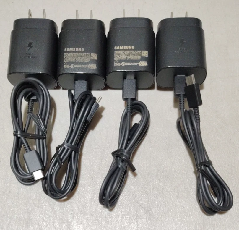 4x Samsung 25W USB-C Wall Charger Super Fast Power Adapter For S25 S24 S23 S22 - Image 1 of 1