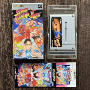 Nintendo Super Famicom Street Fighter II 2 Turbo Caja Completa CIB JP | VENDEDOR DE EE. UU. - Imagen 1 de 14