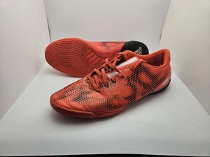 Adidas Indoor Soccer Shoes Mens 9 F10 IN Solar Red White - Picture 1 of 11