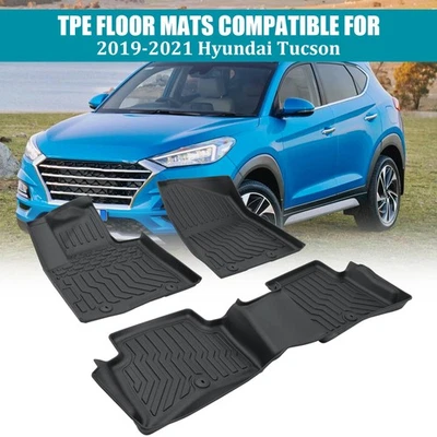 Alfombrillas TPE para todo tipo de clima para Hyundai Tucson 2019-2021 Kia Sportage 2017-2022 Foto 1 de 4